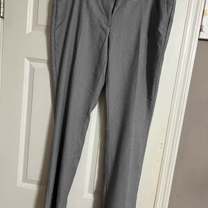Gray Slim Fit Dress Pants with Crease